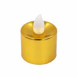 dekoratyvinė led žvakutė, auksinės spalvos, 3,5 × 3,5 cm kaina internetu